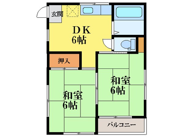 上の山ビルの物件間取画像